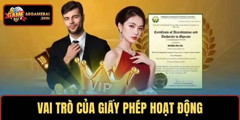 Vai trò của giấy phép hoạt động đối với thành viên